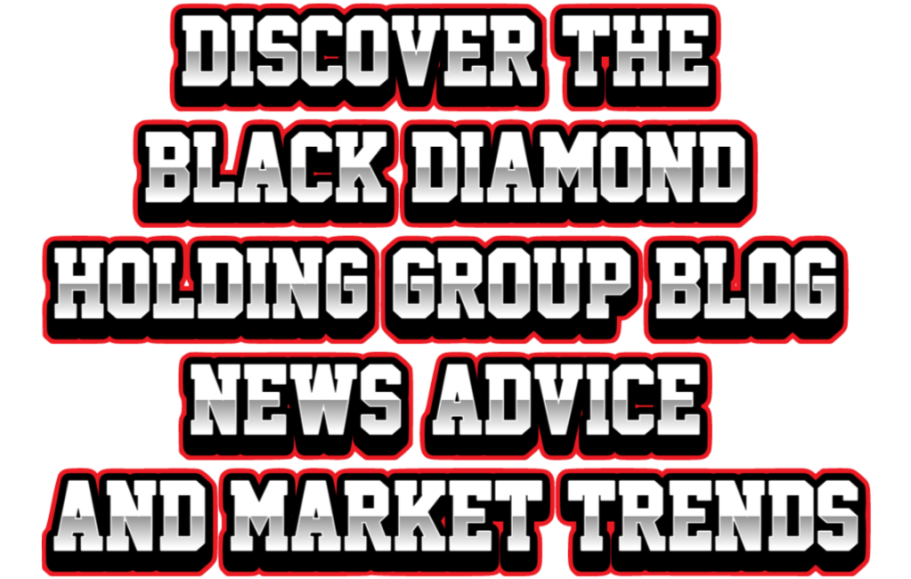 Text presenting the Black Diamond Holding Group blog, with news and tips.